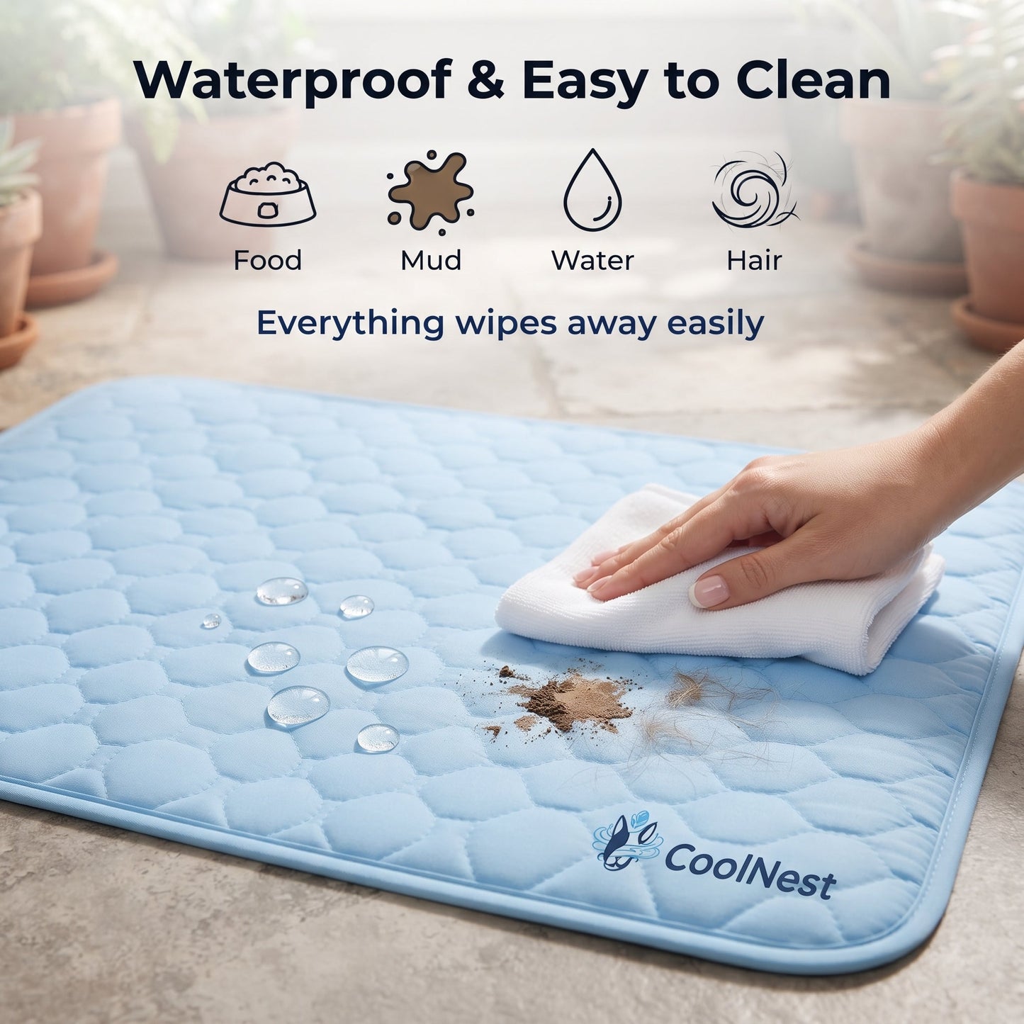Waterproof and easy to clean
